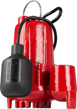 Red Lion RL-SC50T 115-Volt, 1/2 HP, 4300 GPH Cast Iron Sump Pump with Tethered F - £220.84 GBP