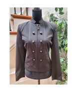 Lana Lee Women&#39;s Black Cotton Long Sleeve Full Zip Front Casual Jacket S... - $690.10 MXN