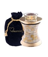 Mother of Pearl Tealight Urn - Keepsake Urn for Ashes - Not Adult Size  - $59.00