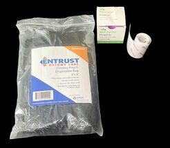 Entrust Ostomy Pouch Bags (57) + Molnlycke Mepitac Soft Silicone Tape 28" - $9.89