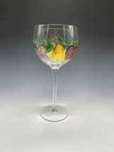 (1) Royal Danube Large 12oz Hand Painted Fruit Motif Stemmed Drinking Wine Glass - $24.36