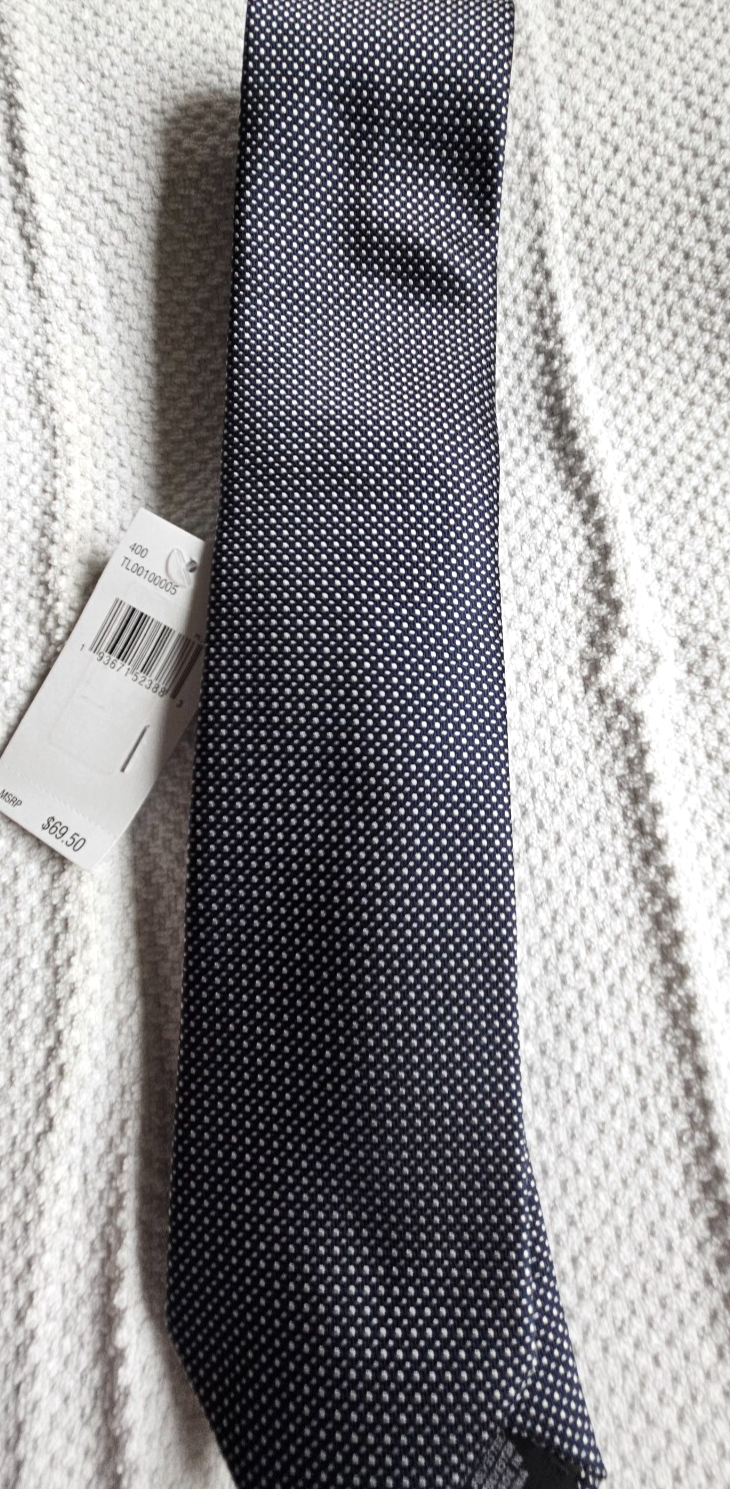 Tommy Hilfiger Men&#39;s Silk Blend Tie 400 TL00100005 Navy NEW MSRP: $69.50 - $18.76