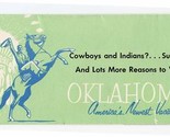 Oklahoma America&#39;s Newest Vacationland Brochure 1960&#39;s - $17.82