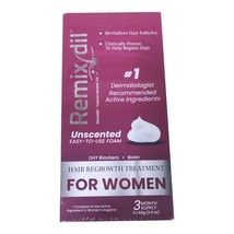 Remixidil Women&#39;s 5% Minoxidil Foam Hair Loss/Regrowth Treatment 3 Month... - $21.51