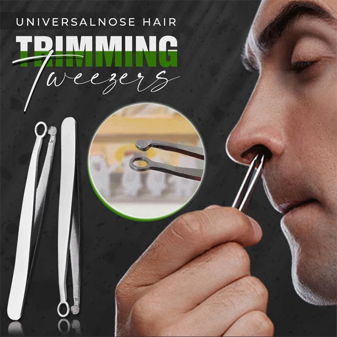 Sporting Universal Nose Hair Trimming Tweezers Stainless Steel Nose Trimmer Trim - £23.89 GBP