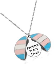 Pride Gift Trans Pride Jewelry Protect - £39.84 GBP