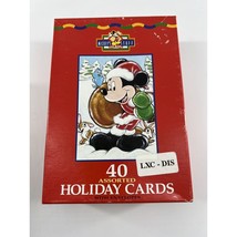 Vintage Mickey Mouse Christmas Greeting Cards Holiday Envelopes 40 Assor... - £11.14 GBP