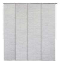 Godear Design Pleated Natural Woven Adjustable Sliding Panel Track - Mica - £66.88 GBP