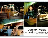 Country Music Artist Touring Bus Multiview UNP Continental Chrome Postca... - £3.85 GBP