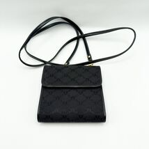 Vintage Etienne Aigner Black Monogram Canvas Leather Crossbody Wallet w ... - €30,06 EUR