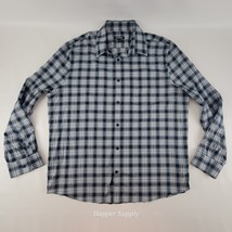 Express Men’s Plaid Button-Up Shirt  Size XL Blue/Green/White - $17.72