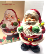 Cracker Barrel Jingle &amp; Mingle Santa Claus Cookie Jar - $24.75