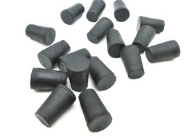 #000 Solid Rubber Stoppers  Lab Tapered Plugs   Rubber Corks  Various Pa... - £8.82 GBP+
