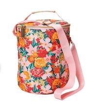 The Perfect Cooler Round Bright Floral Cooler Bag Arcadia Beauty NWT Collapsible - £16.86 GBP