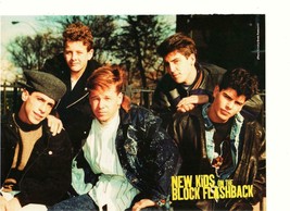 New Kids on the block teen magazine pinup clipping 1980&#39;s at the park Te... - $3.50