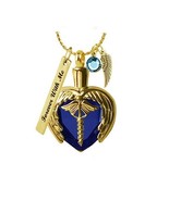 Caduceus Medical Gold Jewelry Urn  - Love Charms™ Option - $69.95