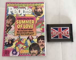 The Beatles People Magazine June 22, 1987 Summer of Love &amp; Canvas Wallet UK Flag - £18.32 GBP