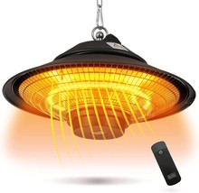 Black+Decker Patio Electric Heater For Ceiling, Heater For Outside With Remote - £86.32 GBP