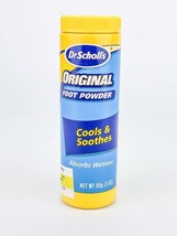 Dr Scholls Original Foot Powder TALC Cools Absorbs Wetness 3 oz - £12.25 GBP