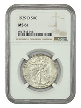 1929-D 50C Ngc MS61 - £640.94 GBP