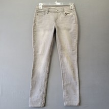 Old Navy Women Jeans Size 6 Gray Stretch Curvy Skinny Classic Low Rise Denim Zip - £11.32 GBP