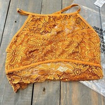 Zenana Outfitters Bralette Unlined Floral Lace Women’s Burnt Orange Bra ... - $13.99