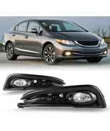 For Honda Civic 13-15 4DR Clear Lens Pair Fog Light Lamp+Wiring+Switch K... - £51.00 GBP