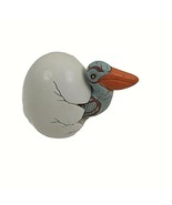 Vintage Bird Cracked Hatching Egg Figurine Pottery Art Mexico Intradeco 2&quot; - $15.93