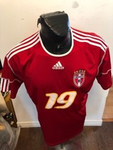 MENS Large Adidas Soccer Football Futbol Jersey North Carolina Newman #19 - £6.17 GBP