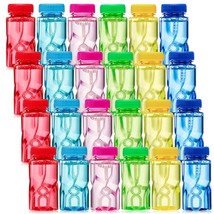 24 Pack Twisted Bubble Bottle With 2 Oz Bubble Solution Set,6 Color For ... - £27.08 GBP