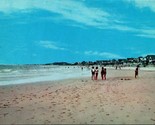 Vista Di Verde Porto Spiaggia Ma Massachusetts 1956 Cromo Cartolina E1 - £8.20 GBP