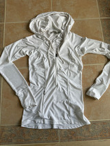 Athleta Worn once Half Front zip topt Activewear Hoodie  White Wome Size XXS - £33.39 GBP