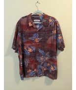 Tommy Bahama Original Fit 100% Silk Tropical Hawaiian Shirt Mens XXL Red... - £25.73 GBP
