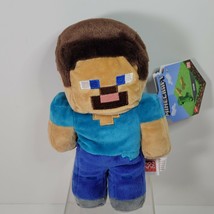 Minecraft Steve Plush Toy 9&quot; Stuffed Doll Figure Mojang Video Game Matte... - £14.76 GBP