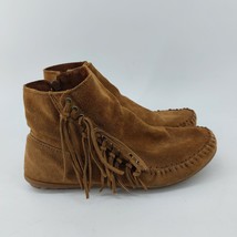 Minnetonka Fringe Moccasins Western Booties Size 9 - $34.60