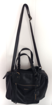 Rosetti Handbag Purse Double Handle &amp; Shoulder Strap Pockets/Zippers Black - £11.96 GBP