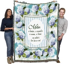Tapestry Throw Woven From Cotton - Made In The Usa - Mother Teacher Counselor - £61.34 GBP