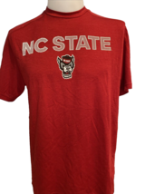 Adidas Men&#39;s Dri-Fit NC State Univ Tee Shirt Medium Red - £14.19 GBP