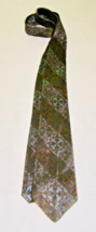 YVES SAINT LAURENT SILK TIE - BROWNS, BLUES, CHARCOAL GRAYS - ALL-OVER G... - $188.16 MXN