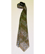 YVES SAINT LAURENT SILK TIE - BROWNS, BLUES, CHARCOAL GRAYS - ALL-OVER G... - $187.39 MXN