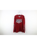 Vintage Y2K Harley Davidson Mens XL Faded Spell Out Long Sleeve T-Shirt Red - $62.32