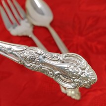 3X Serving International 1981 EMPRESS Silver Plate Flatware 2 Spoons N 1... - $14.98