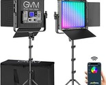 Gvm 50Rs Rgb Led Video Light, 50W Video Lighting Kit With App Control, 3... - $646.99