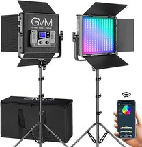 Gvm 50Rs Rgb Led Video Light, 50W Video Lighting Kit With App Control, 360Full C - £505.33 GBP
