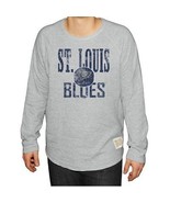 NWT NHL St Louis Blues Men&#39;s Size 2XL Long Sleeve Deconstructed Raglan S... - £13.47 GBP