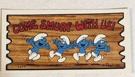The Smurfs Trading Card 1982 #43 Come Smurf With Us - £1.98 GBP