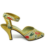 Decorative Heel Social Graces Shoe 1999 SS Sarna #7-4 Vintage - £23.29 GBP