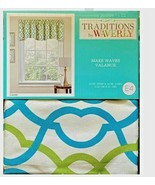 Traditions by Waverly Make Waves Window Valance 52&quot; x 16&quot; - Capri - $14.84