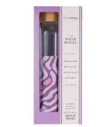 Everybeing Glass Water Bottle with Purple Decorative Silicone Sleeve 18.... - $18.49 CAD