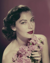 Ava Gardner Stunning Bare Shouldered Glamour Pose Holding Flowers 16X20 ... - £54.81 GBP